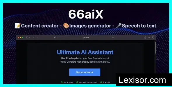 66aix v27.0.0 - AI Content, Chat Bot, Images Generator & Speech to Text (SAAS) - nulled
