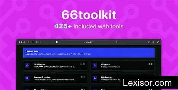 66toolkit v32.0.0 - Ultimate Web Tools System (SAAS) - nulled