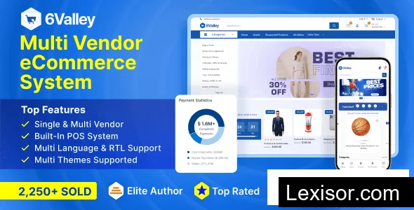 6valley v14.7 - Multi-Vendor E-commerce - Complete eCommerce Mobile App, Web, Seller and Admin Panel - nulled