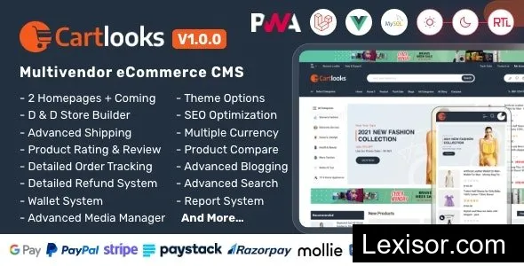 CartLooks v1.0.0 - Laravel & VueJS Powered Multivendor Ecommerce CMS with PWA - nulled