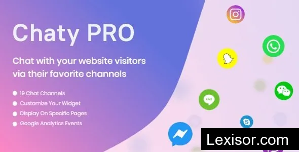 Chaty Pro v3.0.4 – Floating Chat Widget, Contact Icons, Messages, Telegram, Email, SMS, Call Button - nulled