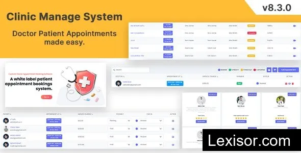 Clinic Management System v8.3.0 - Doctor Patient Appointment Management System Laravel