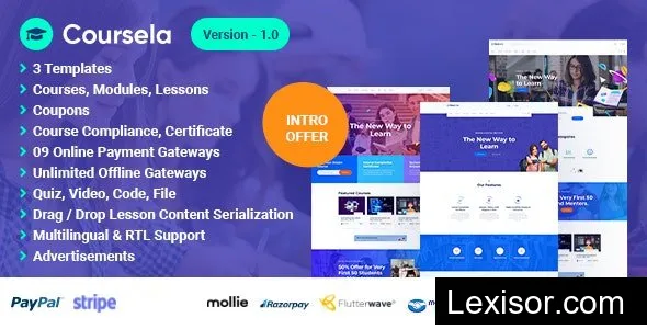 Coursela v1.0 - Personal Course Selling Website - nulled