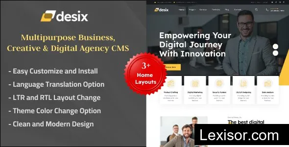 Desix v2.1 - Multipurpose Business, Creative & Digital Agency CMS