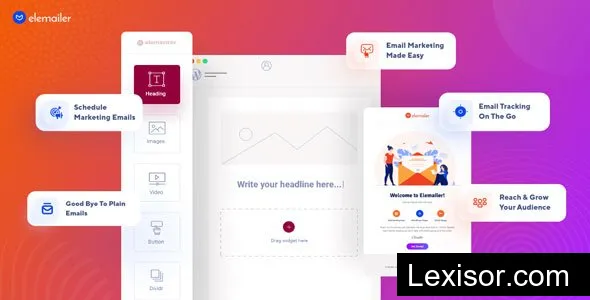 Elemailer v4.1.7 - Drag & Drop WordPress Email Template & Campaign Builder