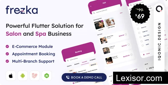 Frezka v3.3.2 - Software for Salons and Spa Businesses (Flutter + Laravel)