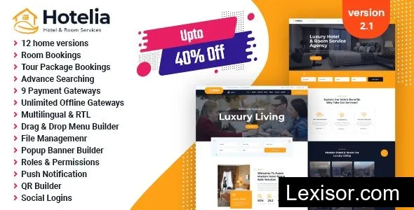 Hotelia v2.1 - Hotel Booking / Resort Booking Management Website