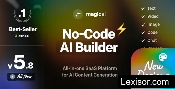 MagicAI v7.7.0 - OpenAI Content, Text, Image, Video, Chat, Voice, and Code Generator as SaaS - nulled