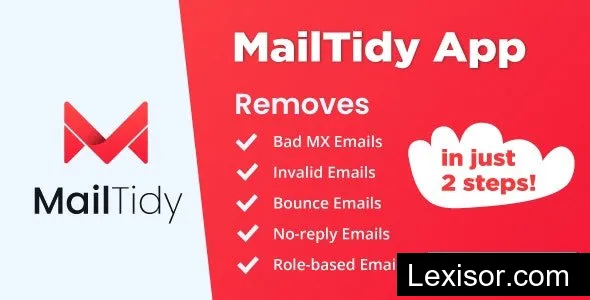 MailTidy v2.1.2 - Email List Cleaner SAAS Application
