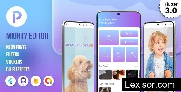 MightyEditor v3.2.2 - Flutter Photo Editor / College App