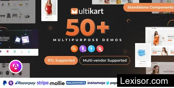Multikart v1.1 - Single or Multivendor eCommerce with Angular & Laravel REST API
