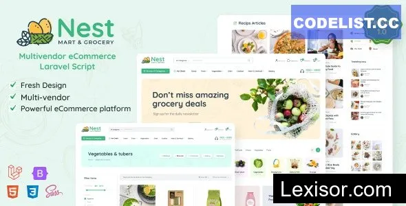 Nest v1.24.3 - Multivendor Organic & Grocery Laravel eCommerce - nulled