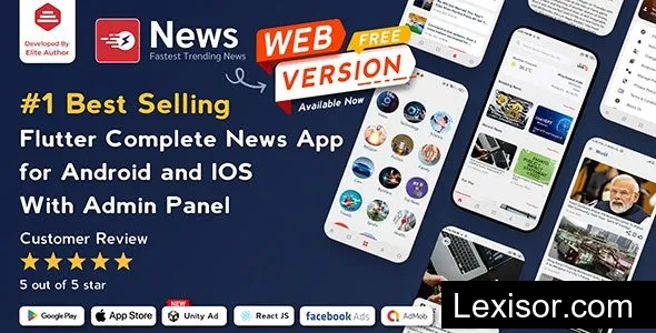 News v3.1.9 - Flutter News App for Android & iOS with Admin Panel - nulled