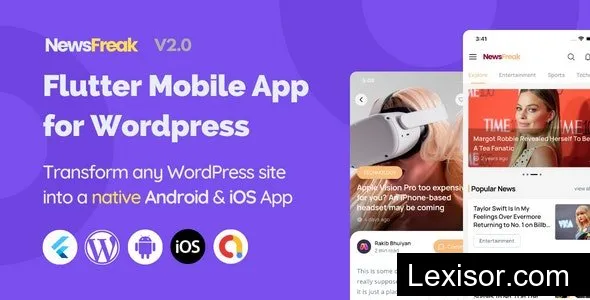 Newsfreak v2.2 - Flutter Mobile App for WordPress - nulled