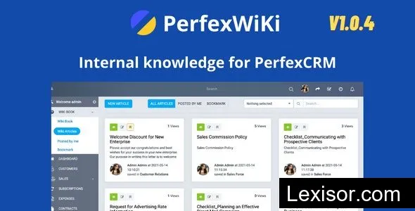 PerfexWiki v1.0.4 - Internal knowledge for Perfex CRM