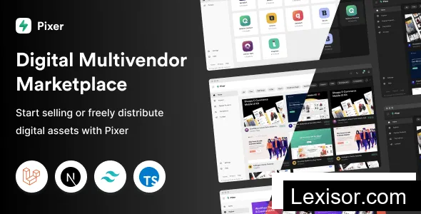 Pixer v4.2.1 - React Laravel Multivendor Digital Marketplace