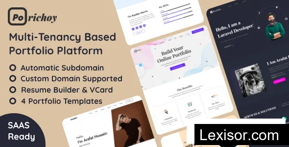 Porichoy 1.7 - Multitenancy Based Portfolio Builder Platform (SAAS) - nulled