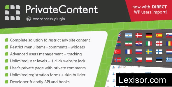 PrivateContent v9.0.1 - Multilevel Content Plugin
