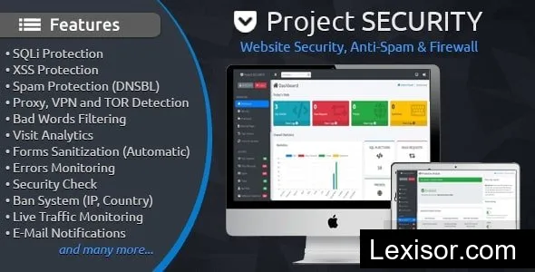 Project SECURITY v4.9.9 – Website Security, Anti-Spam & Firewall