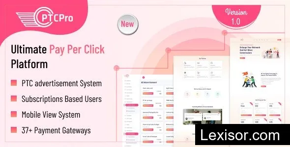 PTC Pro v1.2 - A Complete Pay Per Click Platform - nulled