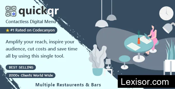 QuickQR Pro v1.2 - Saas - QR Code Restaurant Menu Maker - Laravel CMS - nulled