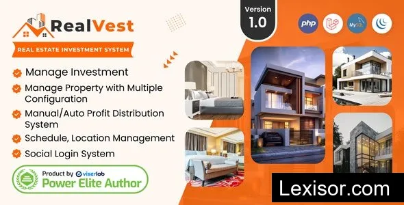 RealVest v2.1 - Real Estate Investment System - nulled