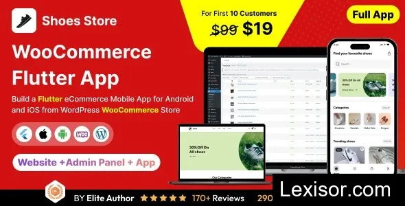 Shoes Store App v1.0 - E-commerce Store app in Flutter 3.x (Android, iOS) with WooCommerce Full App