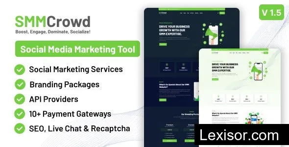 SMMCrowd v1.5 - Marketplace of SMM Services