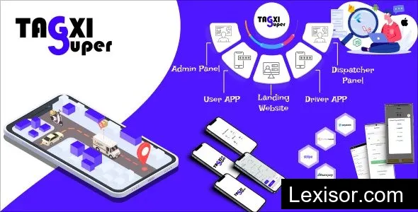Tagxi Super v2.2 - Taxi + Goods Delivery Complete Solution