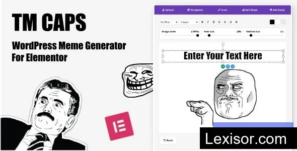 TM CAPS v1.3 - WordPress Meme Generator For Elementor