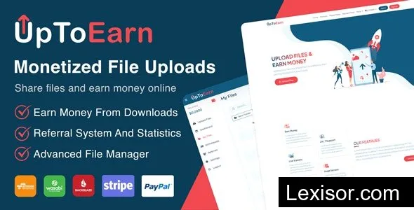 UpToEarn v1.3 - Monetized File Uploads (SAAS Ready) - nulled