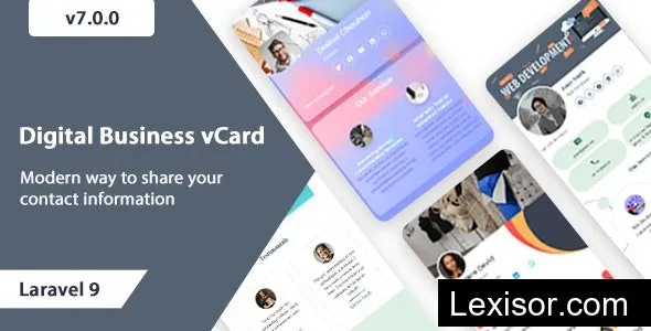 VCard SaaS v7.6.0 - Digital Business Card Builder SaaS - Laravel VCard Saas