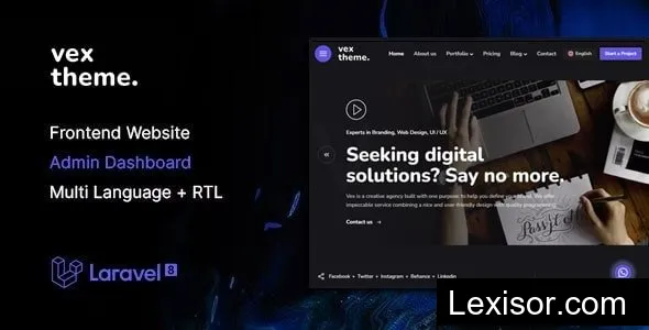 Vex v1.0 - Multipurpose Website CMS & Creative Agency Management System