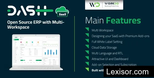 WorkDo Dash SaaS v2.4 - Open Source ERP with Multi-Workspace - nulled