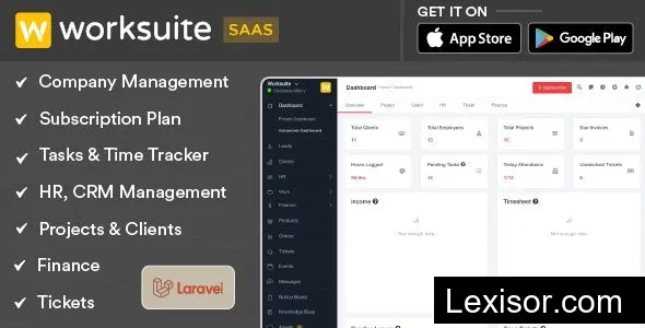 Worksuite Saas v5.3.71 - Project Management System - nulled