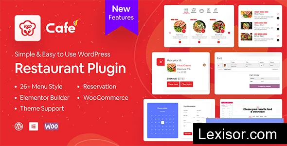 WP Cafe v2.2.25 - Restaurant Reservation, Food Menu & Food Ordering for WooCommerce